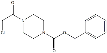 BENZYL 4-(CHLOROACETYL)PIPERAZINE-1-CARBOLATE 结构式