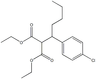 DIETHYL [1-(4-CHLOROPHENYL)PENTYL]MALONATE 结构式