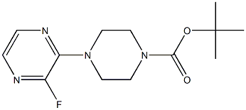 TERT-BUTYL 4-(3-FLUOROPYRAZIN-2-YL)PIPERAZINE-1-CARBOXYLATE 结构式