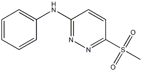 6-(methylsulfonyl)-N-phenyl-3-pyridazinamine 结构式