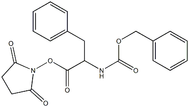 2,5-dioxotetrahydro-1H-pyrrol-1-yl 2-{[(benzyloxy)carbonyl]amino}-3-phenylpropanoate 结构式