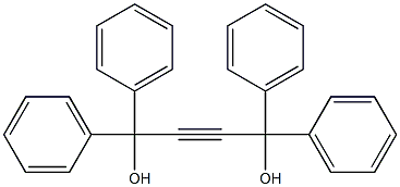 1,1,4,4-tetraphenylbut-2-yne-1,4-diol 结构式