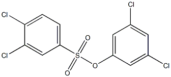 3,5-dichlorophenyl 3,4-dichlorobenzene-1-sulfonate 结构式