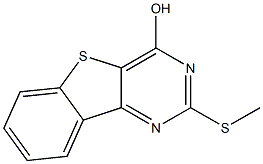 2-(methylsulfanyl)[1]benzothieno[3,2-d]pyrimidin-4-ol 结构式