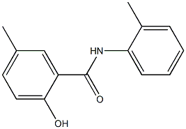 2-hydroxy-5-methyl-N-(2-methylphenyl)benzamide 结构式