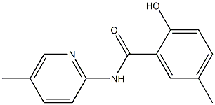 2-hydroxy-5-methyl-N-(5-methylpyridin-2-yl)benzamide 结构式