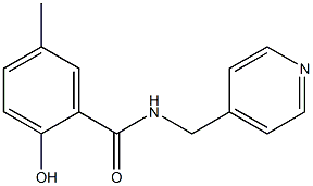 2-hydroxy-5-methyl-N-(pyridin-4-ylmethyl)benzamide 结构式