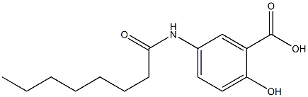 2-hydroxy-5-octanamidobenzoic acid 结构式