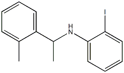 2-iodo-N-[1-(2-methylphenyl)ethyl]aniline 结构式
