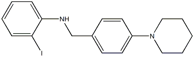 2-iodo-N-{[4-(piperidin-1-yl)phenyl]methyl}aniline 结构式