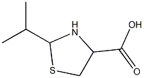 2-isopropyl-1,3-thiazolidine-4-carboxylic acid 结构式