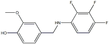 2-methoxy-4-{[(2,3,4-trifluorophenyl)amino]methyl}phenol 结构式