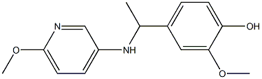 2-methoxy-4-{1-[(6-methoxypyridin-3-yl)amino]ethyl}phenol 结构式