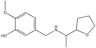 2-methoxy-5-({[1-(oxolan-2-yl)ethyl]amino}methyl)phenol 结构式