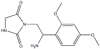 3-[2-amino-2-(2,4-dimethoxyphenyl)ethyl]imidazolidine-2,4-dione 结构式