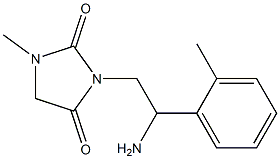 3-[2-amino-2-(2-methylphenyl)ethyl]-1-methylimidazolidine-2,4-dione 结构式