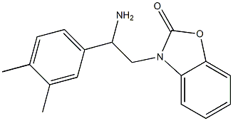 3-[2-amino-2-(3,4-dimethylphenyl)ethyl]-2,3-dihydro-1,3-benzoxazol-2-one 结构式