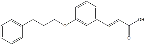3-[3-(3-phenylpropoxy)phenyl]prop-2-enoic acid 结构式