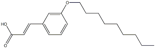 3-[3-(nonyloxy)phenyl]prop-2-enoic acid 结构式