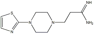 3-[4-(1,3-thiazol-2-yl)piperazin-1-yl]propanimidamide 结构式