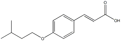 3-[4-(3-methylbutoxy)phenyl]prop-2-enoic acid 结构式