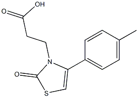 3-[4-(4-methylphenyl)-2-oxo-1,3-thiazol-3(2H)-yl]propanoic acid 结构式