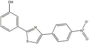 3-[4-(4-nitrophenyl)-1,3-thiazol-2-yl]phenol 结构式