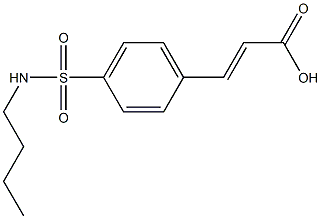 3-[4-(butylsulfamoyl)phenyl]prop-2-enoic acid 结构式