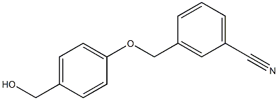 3-[4-(hydroxymethyl)phenoxymethyl]benzonitrile 结构式