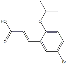 3-[5-bromo-2-(propan-2-yloxy)phenyl]prop-2-enoic acid 结构式