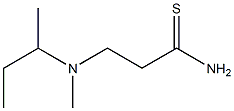 3-[butan-2-yl(methyl)amino]propanethioamide 结构式