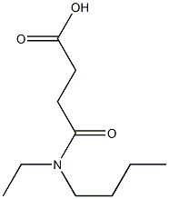 3-[butyl(ethyl)carbamoyl]propanoic acid 结构式