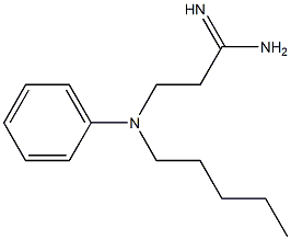 3-[pentyl(phenyl)amino]propanimidamide 结构式