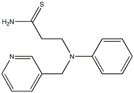 3-[phenyl(pyridin-3-ylmethyl)amino]propanethioamide 结构式