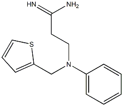 3-[phenyl(thien-2-ylmethyl)amino]propanimidamide 结构式