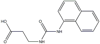 3-{[(1-naphthylamino)carbonyl]amino}propanoic acid 结构式