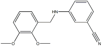 3-{[(2,3-dimethoxyphenyl)methyl]amino}benzonitrile 结构式