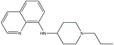 N-(1-propylpiperidin-4-yl)quinolin-8-amine 结构式