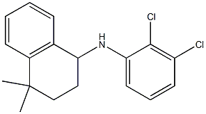 N-(2,3-dichlorophenyl)-4,4-dimethyl-1,2,3,4-tetrahydronaphthalen-1-amine 结构式