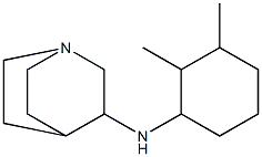 N-(2,3-dimethylcyclohexyl)-1-azabicyclo[2.2.2]octan-3-amine 结构式