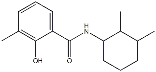N-(2,3-dimethylcyclohexyl)-2-hydroxy-3-methylbenzamide 结构式