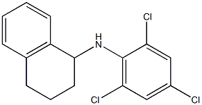 N-(2,4,6-trichlorophenyl)-1,2,3,4-tetrahydronaphthalen-1-amine 结构式