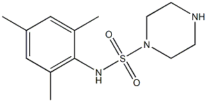 N-(2,4,6-trimethylphenyl)piperazine-1-sulfonamide 结构式