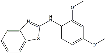 N-(2,4-dimethoxyphenyl)-1,3-benzothiazol-2-amine 结构式