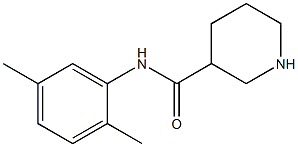 N-(2,5-dimethylphenyl)piperidine-3-carboxamide 结构式