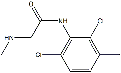 N-(2,6-dichloro-3-methylphenyl)-2-(methylamino)acetamide 结构式