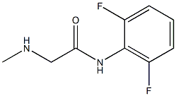 N-(2,6-difluorophenyl)-2-(methylamino)acetamide 结构式