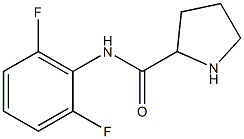 N-(2,6-difluorophenyl)pyrrolidine-2-carboxamide 结构式