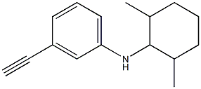 N-(2,6-dimethylcyclohexyl)-3-ethynylaniline 结构式