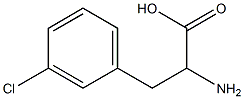 3-氯-DL-苯丙氨酸 结构式